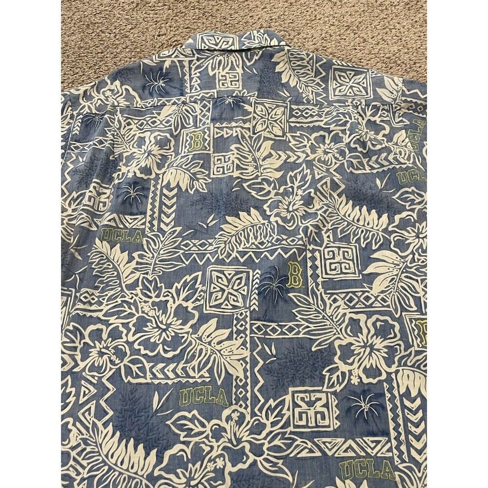 Reyn Spooner UCLA Hawaiian Shirt Mens XXLarge Cotton Floral Short Sleeve Button - Picture 5 of 6